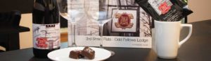 Complimentary wine, chocolates and a little coffee to get you started at 3rd Street Flats in McMinnville, Oregon