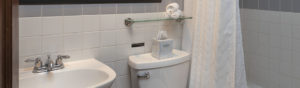 Bathroom in Flat #1 at Third Street Flats