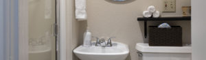 Bathroom in Flat #3 at Third Street Flats