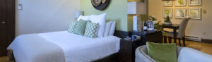 Bedroom in Flat #3 at Third Street Flats