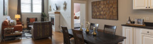 Dining Area in Flat #7 at Third Street Flats