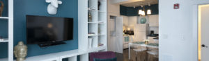 Living and Dining Areas in Flat #9 at Third Street Flats