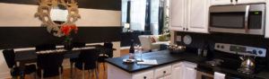 Kitchen and Dining Area in Flat #5 at Third Street Flats