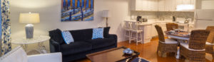 Living Area in Flat #8 at Third Street Flats