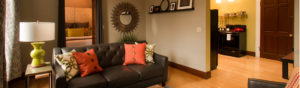 Living Area in Flat #2 at Third Street Flats