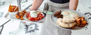 Brunch Plates at Cypress at Atticus Hotel in McMinnville Oregon